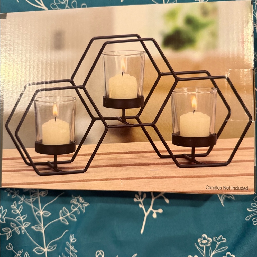 trueliving metal candle holder
